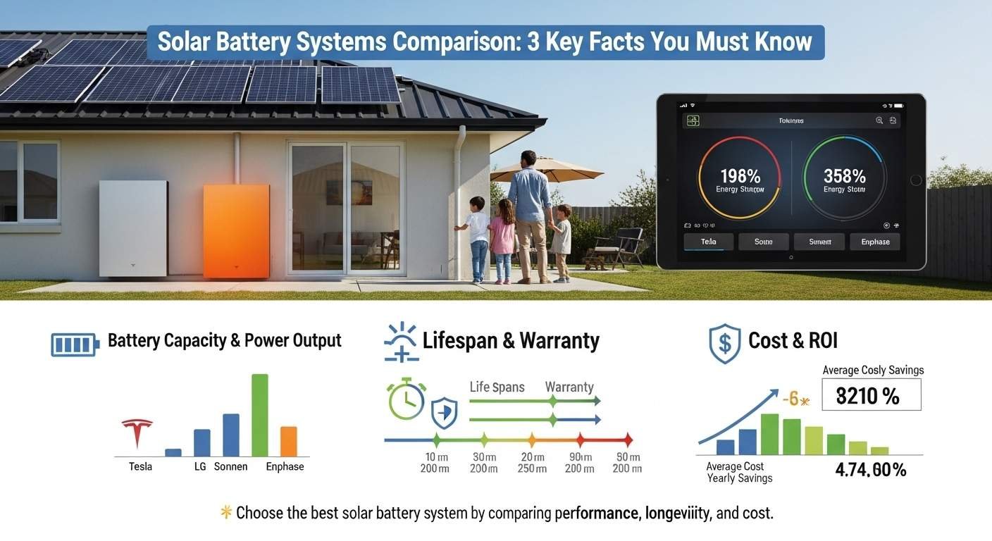 solar battery systems comparison with real-time monitoring in a sustainable smart home